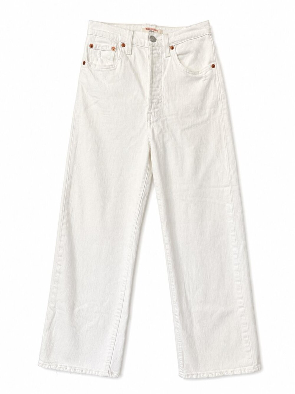 Levi’s Ribcage Straight Ankle Jeans | W24 L27 | White